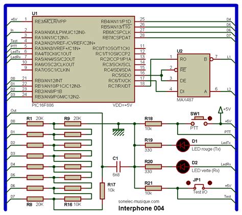 Schema Branchement Interphone Ren Electronique Realisations