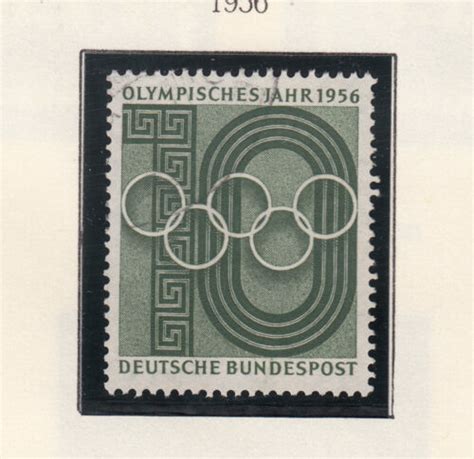 Briefmarke 1956 Olympische Spiele 10 Pfennig Mi 231 Gestempelt EBay