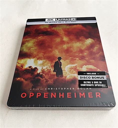 Oppenheimer Steelbook Debossed Edition [4K-UHD+ 2 Blu-ray] Region Free ...