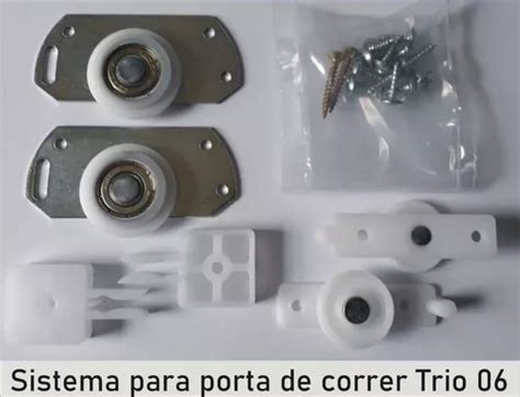 Sistema De Roldana Porta Correr Guarda Roupa Kit Completo MercadoLivre