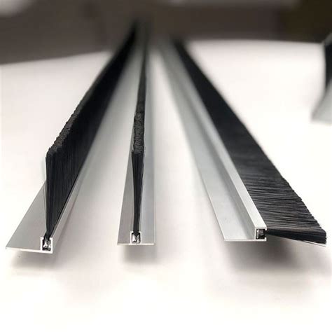 China Anodised Aluminium Carrier Sliding Door Brush Strip Manufacturers