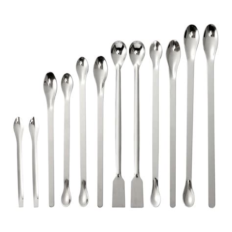 Stainless Steel Spoon Milligram Measuring Spoons Spatula Laboratory