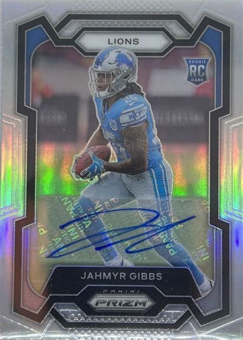 Jahmyr Gibbs 2023 Prizm Prizm Break Green Wave PB 5 Price Guide