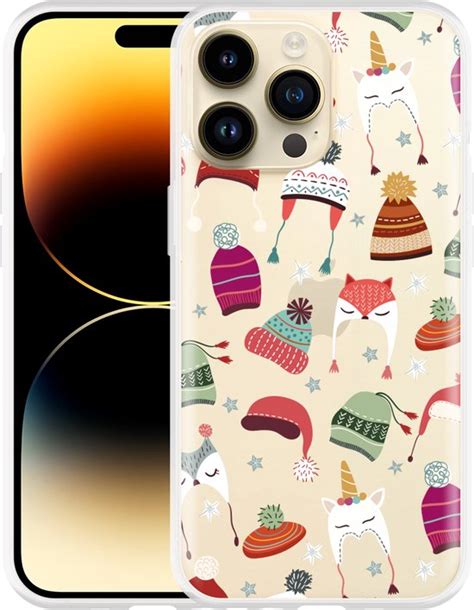 Geschikt Voor Apple Iphone Pro Max Hoesje Winter Hats Designed By