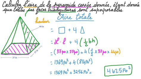 Mise Jour Imagen Formule Pour Calculer L Aire D Une Pyramide