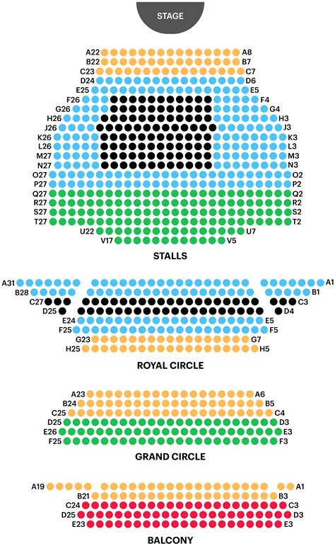 Noël Coward Theatre Seating Plan