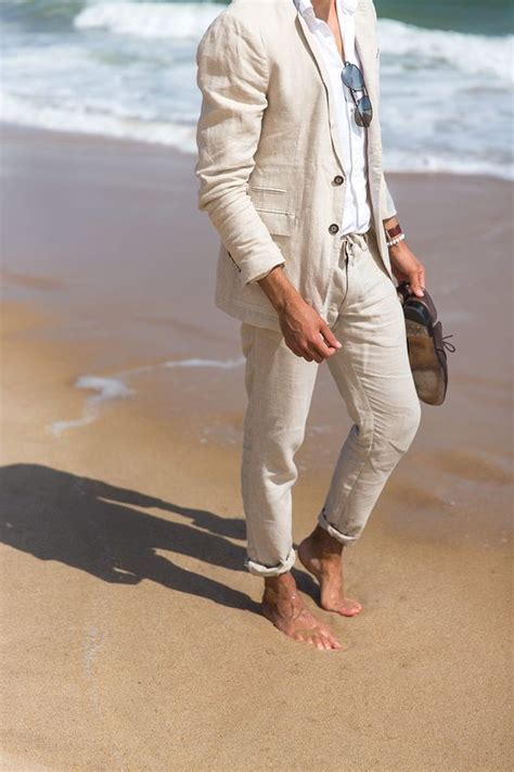 Latest Coat Pant Designs Beige Linen Casual Wedding Suits For Men