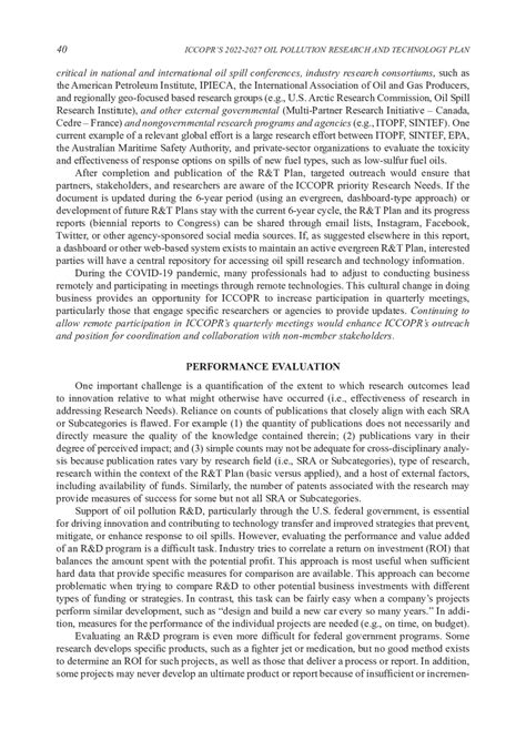 4 Implementation Of The R T Plan Review Of ICCOPR S 2022 2027 Oil