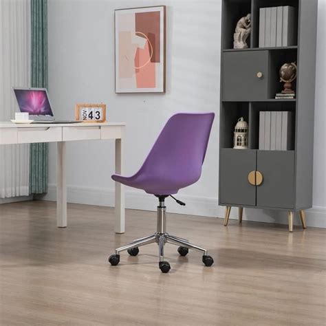 Eddy Chaise De Bureau Pivotante Pour Enfant Violet J Cdiscount