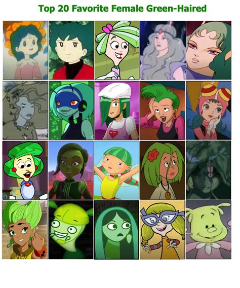 My Top 20 Favorite Female Green Haired By Dawalk86 On Deviantart