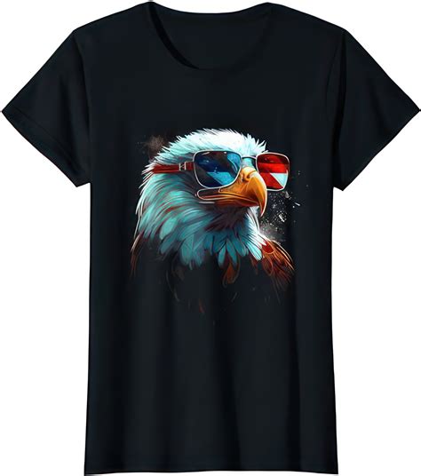 Merica Patriotic Bald Eagle Th Of July Usa American Flag Premium T