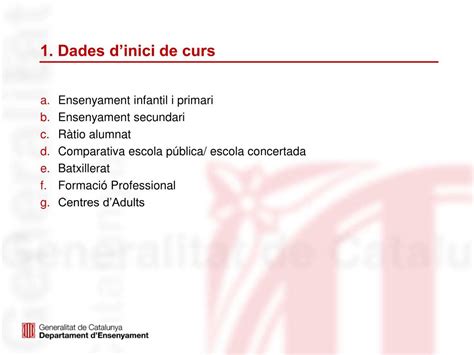 Ppt Dades Dinici Del Curs Escolar Powerpoint Presentation