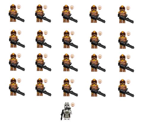 Geonosis Arf Trooper Arf Commander Trauma Minifigures Lego Compatible Star Wars Set