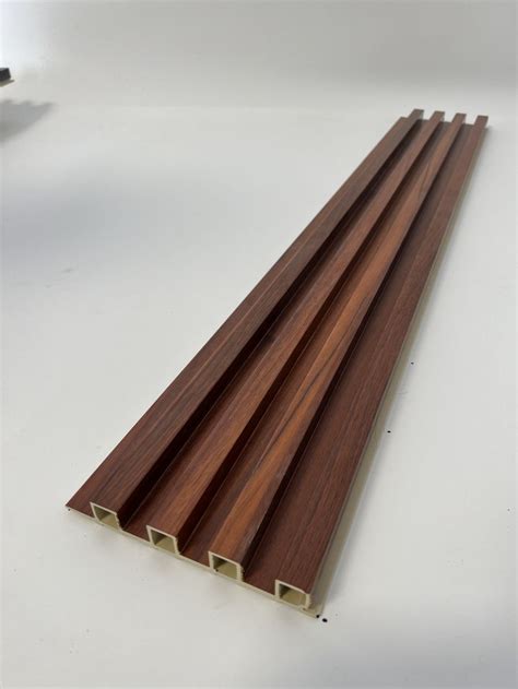 News Wooden Grain PVC WPC Fluted Wall Panels For Decoration