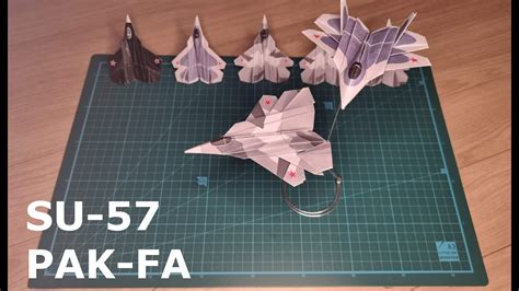 Origami Jet Fighter Su Pak Fa Tutorial Youtube