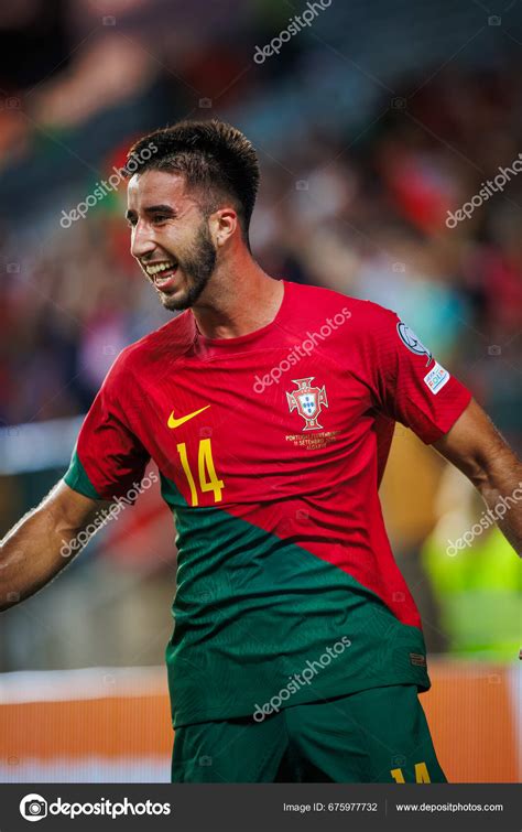 Goncalo Inacio Celebrates Scoring Goal Uefa Euro 2024 Qualifying Game