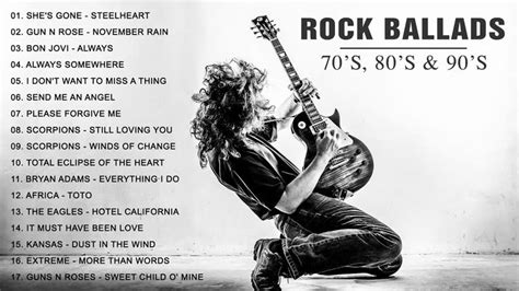 Rock Ballads 70s-80s-90s | The Best Rock Ballads Of All Time | Ballad ...