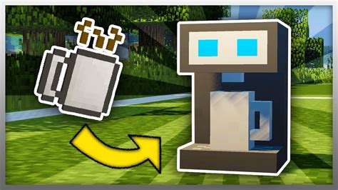 Working Coffee Machine In Minecraft Youtube