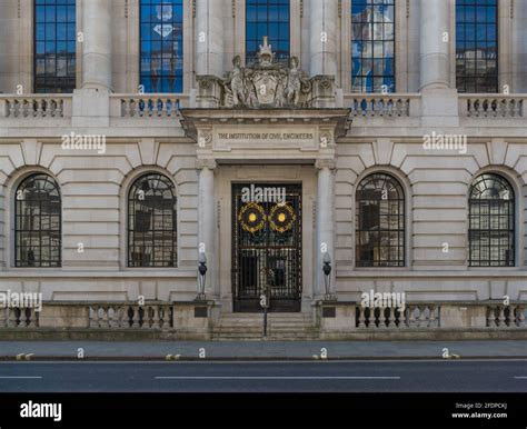 Exterior And Main Entrance Of The Headquarters Of The Institution Of