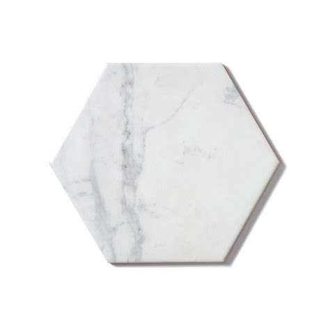 Equipe Carrara Hexagon White Cm X Cm Wall Floor Tile