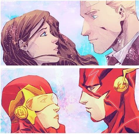 Barry And Iris Beautiful Kissing Comics Comic Book Artists Comic