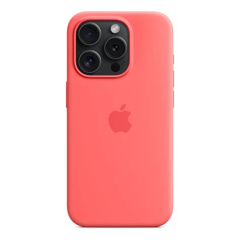 Apple Iphone 15 Pro Silicone Case With Magsafe Guava Mt1g3zma Online At Best Price Mobile