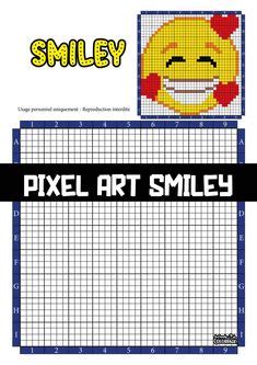 Id Es De Pixel Art Smiley En Pixel Art Smiley Livre