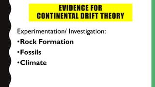 Science Grade Continental Drift Theory Ppt