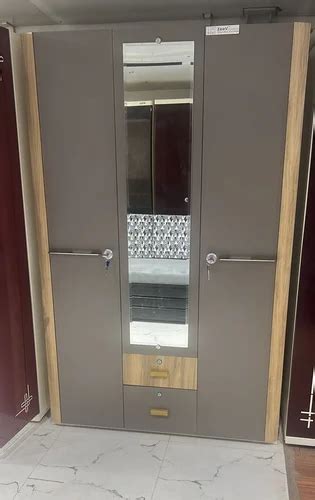 With Locker 3 Door Designer Steel Almirah With Mirror At Rs 38000