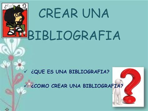 Como Crear Una Bibliografia Ppt