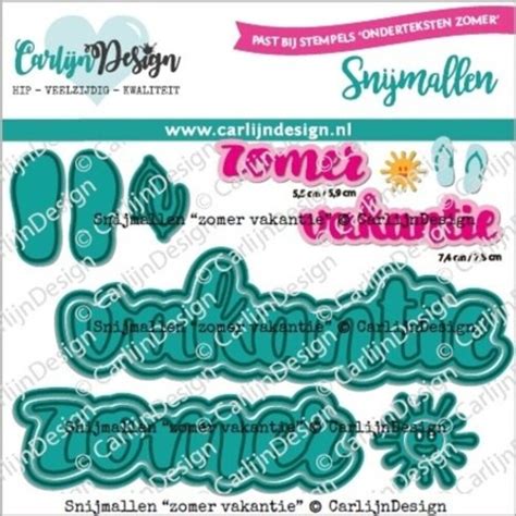 CarlijnDesign Snijmallen Zomer Vakantie CDSN 0236 Paperpads Nl