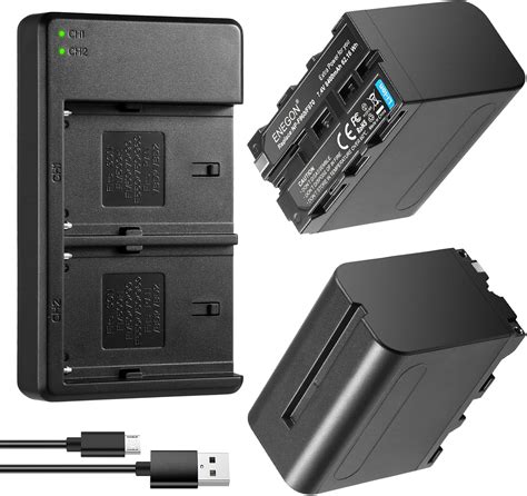 Batterie Enegon Np F Mah Pack Et Kit De Chargeur Compatible