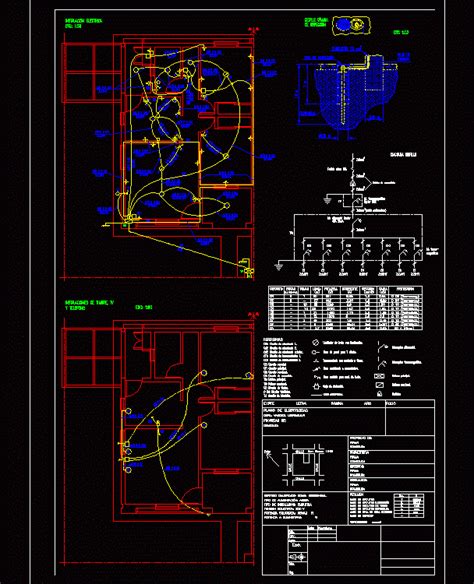 Diagrama Electrico De Una Casa Autocad Plano Instalacion Ele