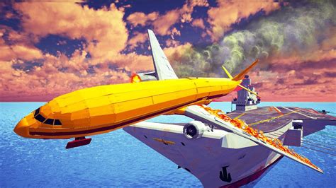 Realistic Airplane Crashes And Emergency Landing Into The Sea Failed