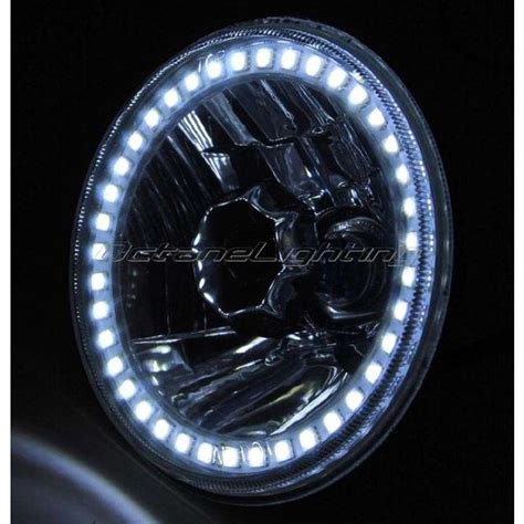 OCTANE LIGHTING 5 3 4 Smd White Led Halo Halogen Bulb Headlight Angel