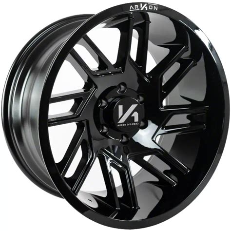 Arkon Off Road Titan XD DaVinci Gloss Black With Milled Edges 6 Lug 4