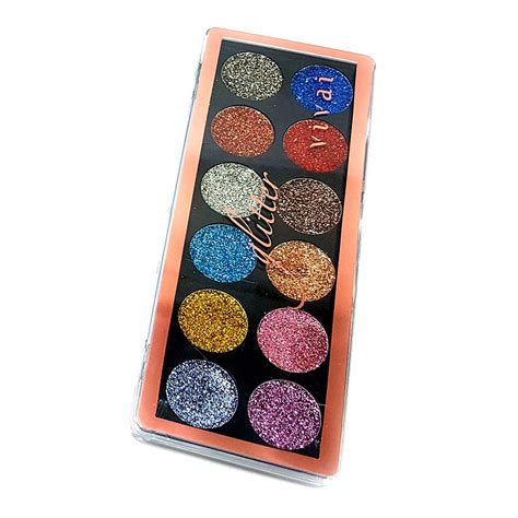 Paleta De Sombra Glitter Cores Vivai Submarino