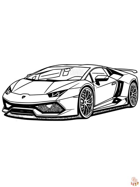 Lamborghini Coloring Pages Get Free Printables At Gbcoloring