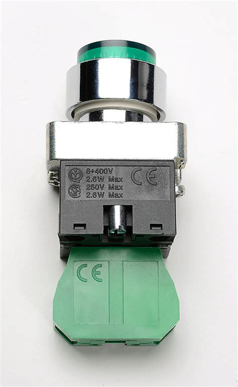 Mm Pushbutton Momentary Green Ip Pn Gcx