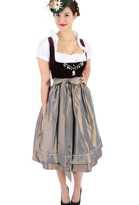 Dirndl Set Mona Lisa Mit Bluse Und Wendesch Rze Dirndl Modestil