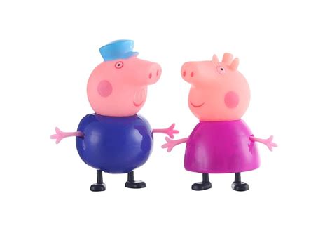 Peppa pig Original Action Figure Dolls Family Dad Mom Grandpa Grandma George Peppa Toys Model ...