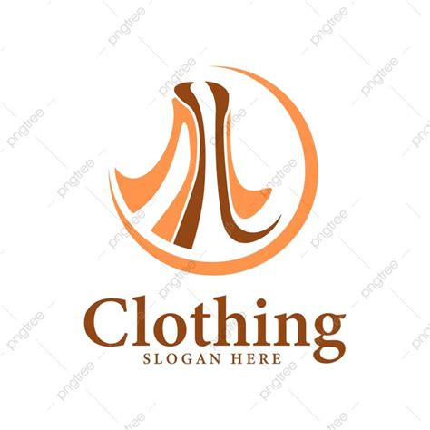 Orange Fashion Women Boutique Clothing Logo Design Template