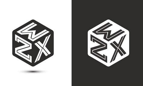 Premium Vector Wzx Letter Logo Design With Illustrator Cube Logo Vector Logo Modern Alphabet