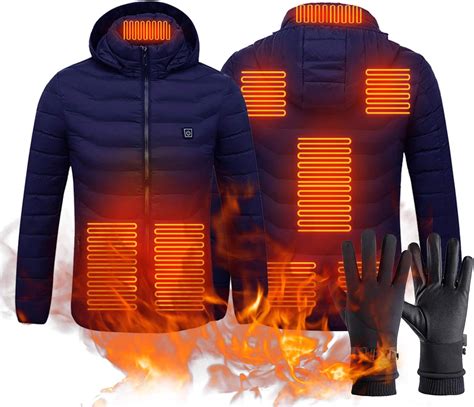 ZYQDRZ 8 Zone Verwarming Vest Jas Usb Heren Winter Elektrische