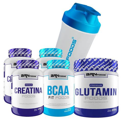 Kit Creatina Foods G Bcaa Foods G X Glutamin Submarino