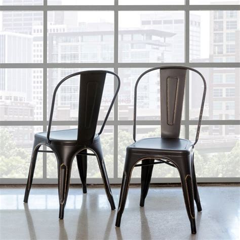 Black Metal Bistro Chair | Metal bistro chairs, Bistro chairs, Metal chairs