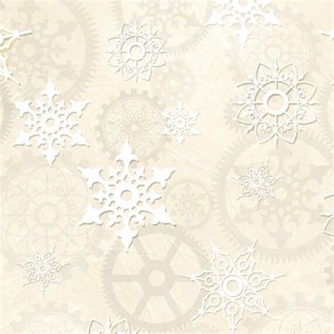 Quilting Treasures It S A Steampunk Christmas Gears In Whites By