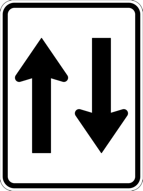 Road Sign With Two Arrows - Two Way Arrow Traffic Sign Stockfotos Und Bilder Kaufen Alamy - We ...