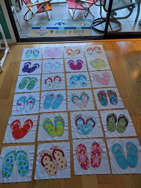 Flip Flops In 2024 Summer Quilts Quilt Patterns Quilts