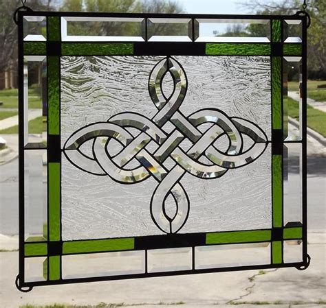 4 Point Celtic Knot Celtic Stained Glass Stained Glass Crafts Stained